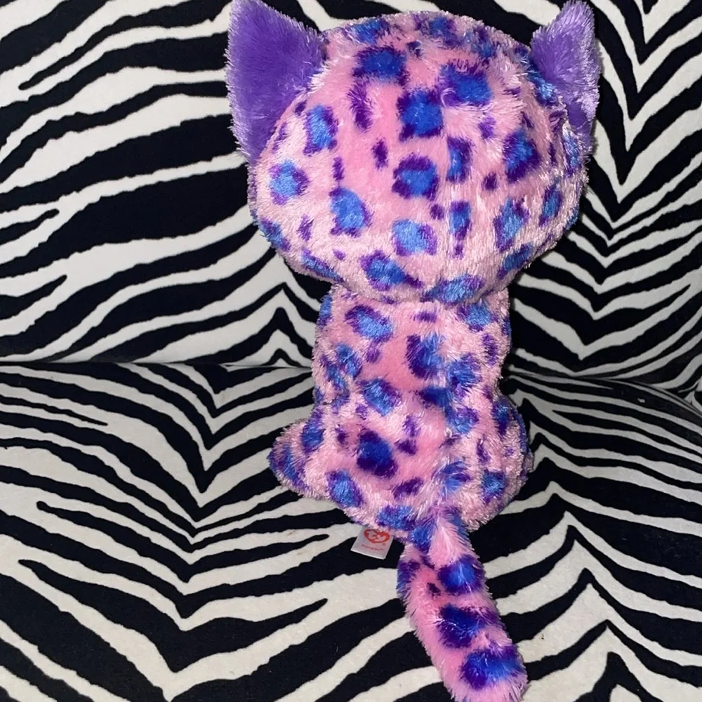 Ty Beanie Boos Buddy - Reagan The Leopard (Glitter Eyes) 9 inch Medium Plush - Picture 3 of 9